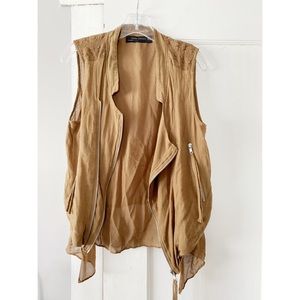 Zara Woman Moto Vest